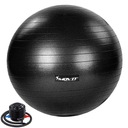 BLACK FITNESS PILATES JOGA LOPTA 65 CM PUMP