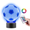 Stolná futbalová lampa 16 farieb LED PLEXIDO