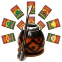 Yerba Mate El Pajaro Set tekvica Bombilla 10x50g