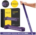 Posilňovač POWER BAND 4FIZJO 17-26kg Crossfit – PURPLE gumy na cvičenie!