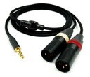 Ručne vyrobený vyvážený kábel 4,4 mm - 2 x XLR (M/F), CANARE L-4E5C