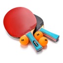 Súprava na stolný tenis Ping-pong 2 rakety 3 loptičky Meteor Zephyr