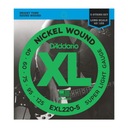 D'Addario EXL220-5 Nickel Wound 5-strunová basgitara Super ľahké struny 40-125