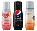 Sirup x3 BEZ CUKRU SodaStream fruit + PEPSI MAX