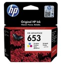 HP 653 farebný atrament DeskJet Plus 6075 6475 3YM74AE