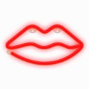 Neónové nástenné svietidlo LED LIPS na valentínsku svadbu