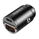 Aukey USB-A a USB-C nabíjačka do auta, PD 30W (CC-A3BK)