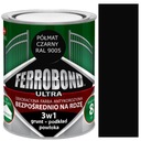 Ferrobond farba na kov na liatinu, POLOMATNÁ ČIERNA