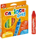 Voskové pastelky CARIOCA JUMBO SOFT BABY 8 farieb. pre deti 2+