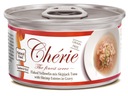 Chérie Premium - Kúsky tuniaka s krevetami v omáčke 6x 80g