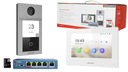 Súprava video interkomu Hikvision KIT-IP-PL604-W / biely monitor