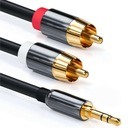 MINI JACK KÁBEL 2x RCA CHINCH STEREO GOLD HQ 2M