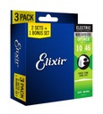 3PACK Elixir Optiweb Strings 10-46 Light (16552)