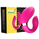 Boss Series Vibrátor na diaľkové ovládanie pre páry, USB Pink