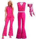 BARBI COWBOY DISCO ŠATY OUTFIT 80. ROKY 90. ROKY PLESOVÝ KARNEVAL XS S 164 170