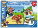 PUZZLE 3X49 TÍM PAW PATROL NA 4 NOHACH