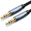 UGREEN AV122 mini jack kábel 3,5 mm, AUX, 1 m (modrý)