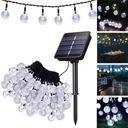 ZÁHRADNÉ LAMPY SOLAR GARLAND 100LED, 12m STUDENÉ