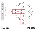 JT JTF1550.14 PREDNÉ OZUBENÉ KOLO