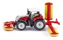 Traktor SIKU 1672 Steyr s kosačkou model traktora METAL bez PVC PREMIUM