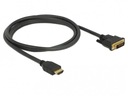 Kábel HDMI-DVI-D 1,5 m čierny dual link pozlátený s