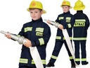 Oblečenie FIREMAN Kostým KARNEVALOVÁ STRÁŽCA 128 cm + PRILBA POŽIARNA PRILBA