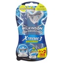 Holiace strojčeky Wilkinson Xtreme3 ​​​​Ultimate Plus 6+2 ks.