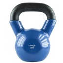 HMS LIATINA MODRÁ KETTLEBELL VINYL POTAHNUTÁ 12KG NA TRÉNING