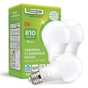 3x LED žiarovka 9W Twilight Motion Sensor STUDENÁ