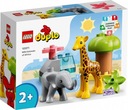 DUPLO bloky 10971 divokých zvierat Afriky