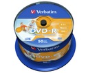 Verbatim DVD-R 4,7 GB 50 ks pre AZO tlač