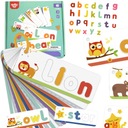 ALPHABET PUZZLE LISTERS UČENIE ANGLIČTINY VZDELÁVACIE PUZZLE KARTY TOOKY TOY