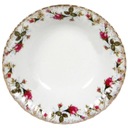 B013 MISKA NA ŠALÁT 23 cm Pozlátená ruža IWONA PORCELÁN