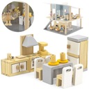 NÁBYTOK POLAR B DOLLHOUSE SET KUCHYŇA JEDÁLENSTVO