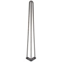 Kovová noha na stôl HAIRPIN, 71 cm, nelakovaná