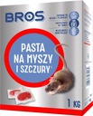 BROS pastový jed proti myšiam a potkanom 1Kg