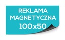 Magnetická reklama na auto 100x50 cm