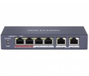 Hikvision PoE Switch 4x PoE 2x Uplink pre IP kamery