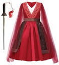 OUTFIT KOSTÝM ŠATY MULAN MEČ PLES KARNEVAL 122/128