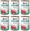 Brit Pate&Meat so zverinou 6x400g