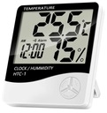 POČASŤ STANICE TEPLOMER HYGROMETER LCD HODINKY