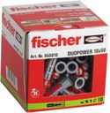 Hmoždinky FISCHER DUOPOWER 10x50 25 kusov SKRUTKY ZADARMO