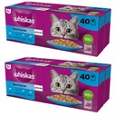 WHISKAS Fish Flavors MIX CHUTÍ pre mačky 80x85g