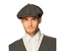 Baret pre dospelých Britská plochá čiapka Peaky Blinders Tom Costume Grey