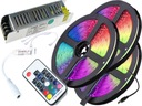 SET 15M 450LED rádiové diaľkové ovládanie 5050 RGB pásik