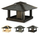 Kŕmidlo WOODEN BIRD HOUSE s dávkovačom