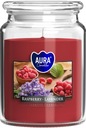 Veľká sviečka Raspberry - Lavender dóza 100h 14cm Aura Candles