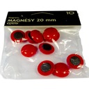 MAGNET 20 MM ČERVENÝ (10 KS)