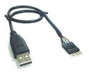 Kábel USB A s konektorom 1x5 2,54 mm, dĺžka 30 cm