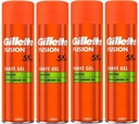 GILLETTE FUSION Sensitive gél na holenie 200 ml x 4